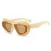  Y2K Oversized Cat Eye Women Fashion Sunglasses Retro Unique Lens Amber Shades UV400 Men Punk Sun Glasses
