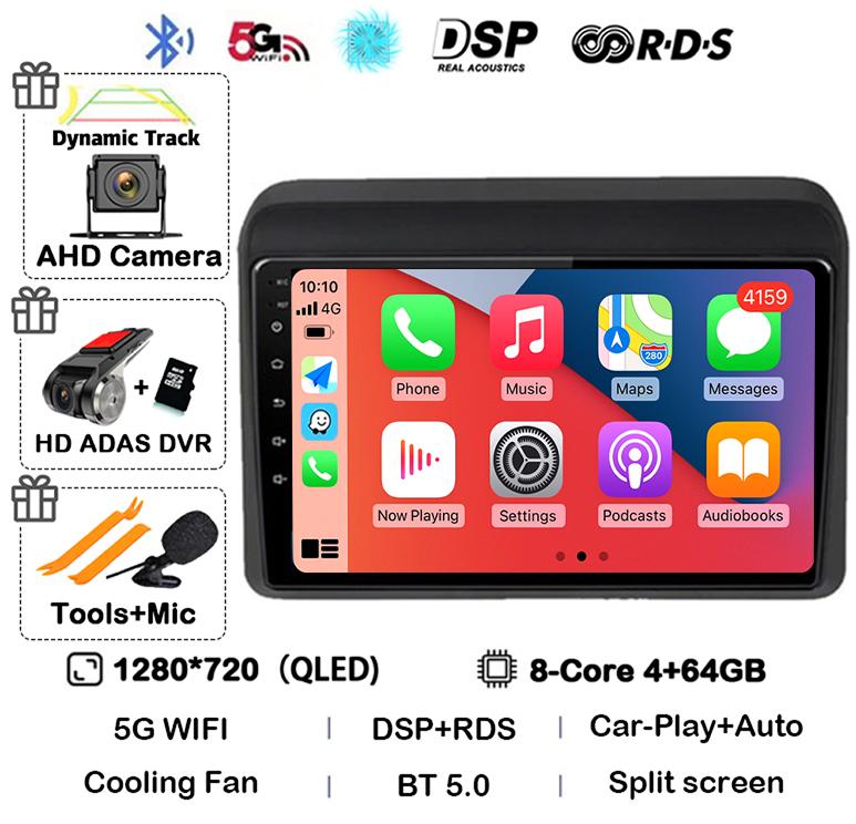 Android 14 Carplay Auto Stereo For Suzuki ERTIGA 2018 2019 2020 Car Radio Multimedia Video Player Car GPS 2 Din DVD 360 Camera