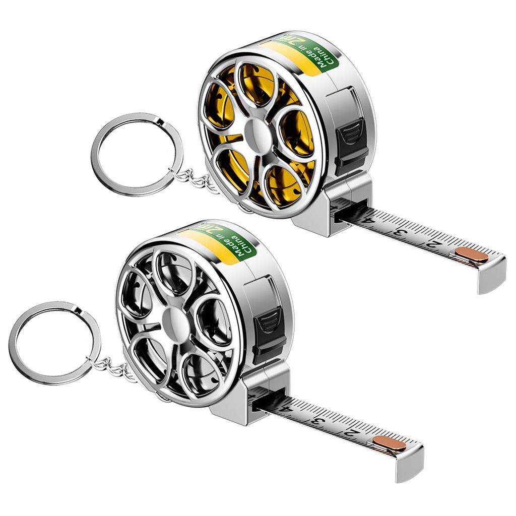 Stretchable Miniature 2M Stainless Steel Tape Measure Ruler With ABS Shell Suitable For Home Office Car And DIY Projects