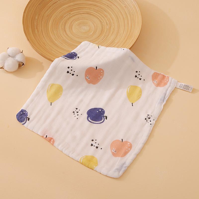 

Мягкая чистая хлопковая детская слюнявчик и салфетка - Абсорбирующее марлевое полотенце для детей 25x25cm