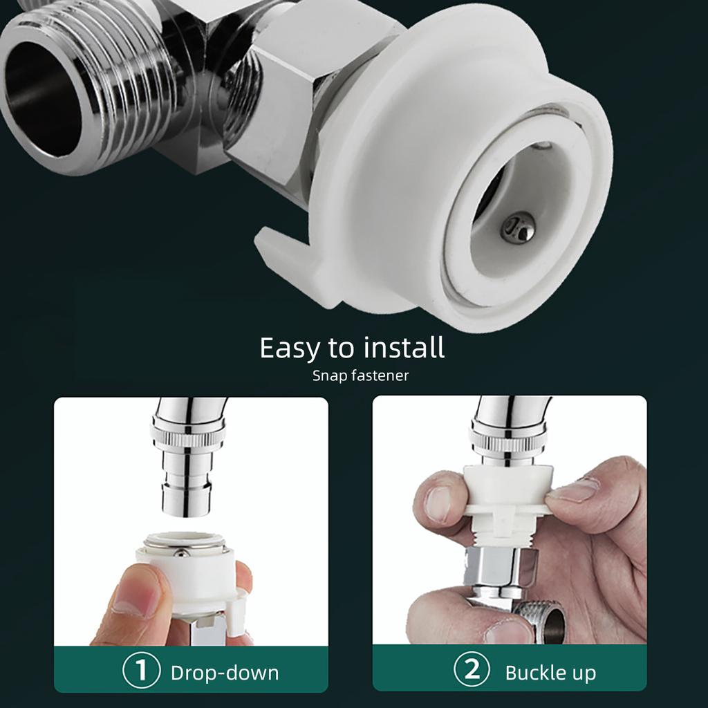 Upgrades Three Way Water Separator Valve 1 Inlet & Two Outlets Water Pipe Fitting Rust Resistant Fitting for Washer