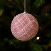Modern 8/10cm Fluffy Christmas Ball Pink Decorative Christmas Tree Pendant Foam Christmas Balls Ornaments Holiday Ornament