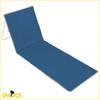 Foldable beach lounger, garden, tourist, bag cushion, light denim