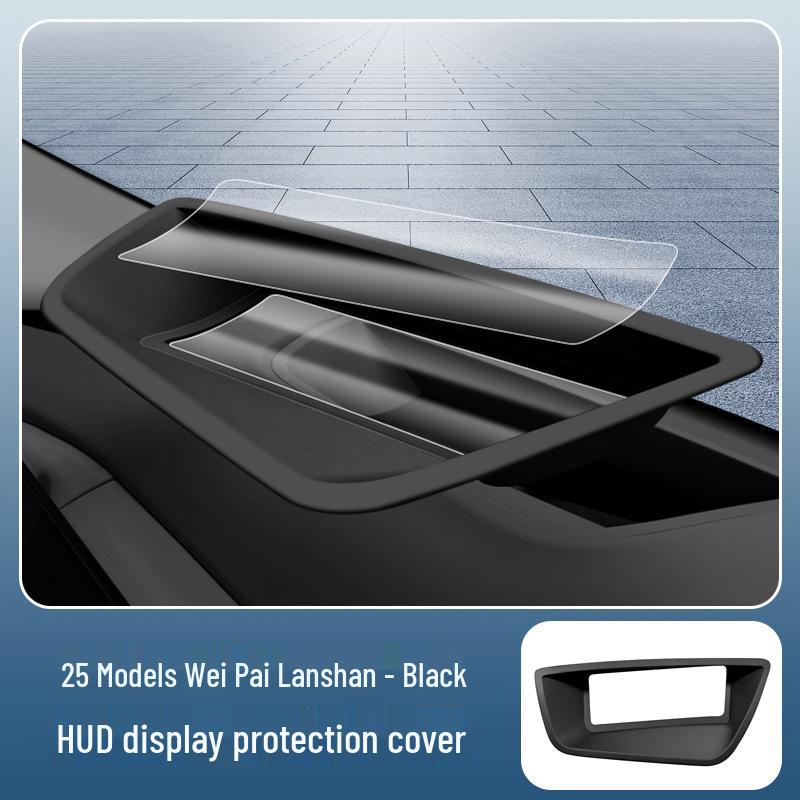 

Wey Lanshan HUD Protector: Dustproof Dashboard Interior Modification Soft Film, Compatible with 25 Models.