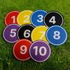 Numbered Floor Spots Markers Replacement Nonslip Agility Dots Flat Field Cones Landmark Mat for Training Enduring