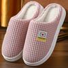 Male Winter Cotton Home Slippers Anti Slip Thick Sole Warm Floor Couple Slippers Female