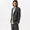 Customellow Gray Slim Fit Setup Jacket Cwjam25402gyd
