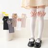 Kindersocken für Mädchen Schleife Lange Socken Schule Teenager Kniestrümpfe Baby Mädchen Overknee-Socken Frühling Herbst