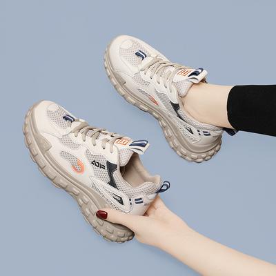 Soft-soled Dad Shoes for Women's Super Light Casual Sports Running Spring New Mesh Breathable Thin Mesh Shoes