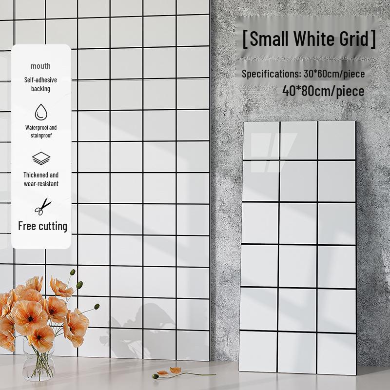 3D Waterproof Oil-Proof Tile Sticker for Kitchen and TV Wall Renovation.