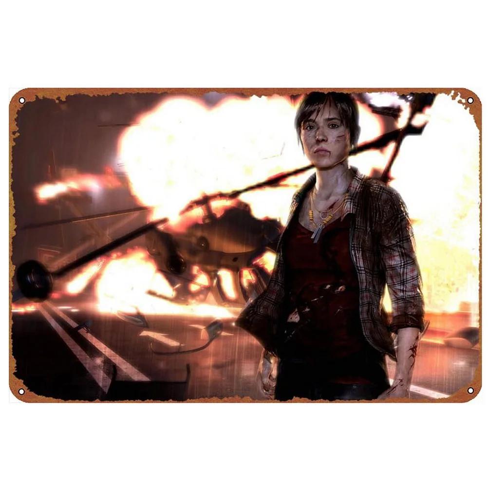 Klassische Videospiel-Deko: Vintage-Metallschilder mit Red Dead Redemption-Motiven, lustige Poster, Wanddekoration für Bar, Pub, Männerhöhle