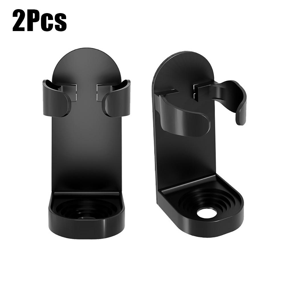 

2Pcs Space Saving Electric Toothbrush Stand Holder Self-Adhesive Organizer Hook Beauty Equipment 2Pcs Black