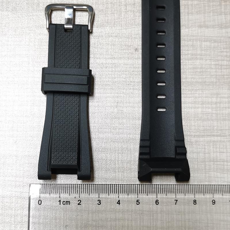 Gumový řemínek k hodinkám pro Casio GST-W120L S130L S310 B100 GST-W100G vysoce kvalitní silikonové příslušenství k řemínku 26mm-14mm