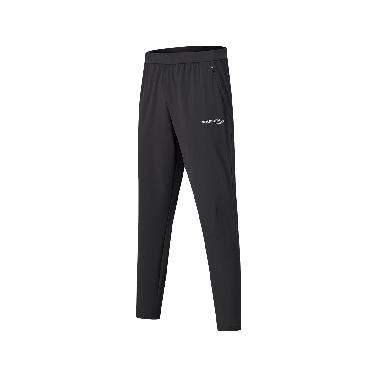 

Saucony Solid Color Casual Running Training Soft Stretch Mid-Rise Knitted Sports Pants Men bottoms Black SC2240045A-BK01 M