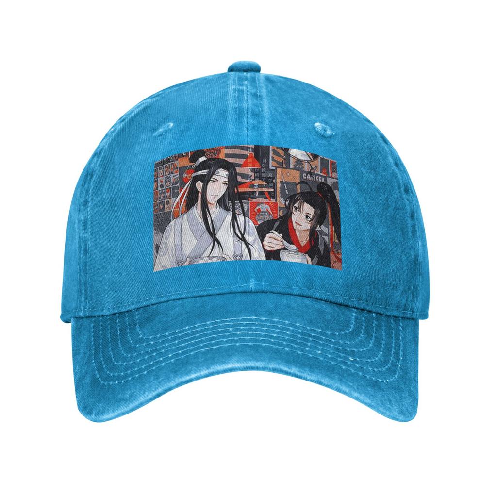Die Ungezähmten WangXian Hasen Mo Dao Zu Shi Baseballkappen Snapback Gewaschene Jeansmütze Verstellbare Kappe Sport Baseball Cowboyhut