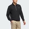 Adidas Lightweight Half-Zip Top Solid Color Golf Sports Long Sleeve Jacket Men tops Black IU4514