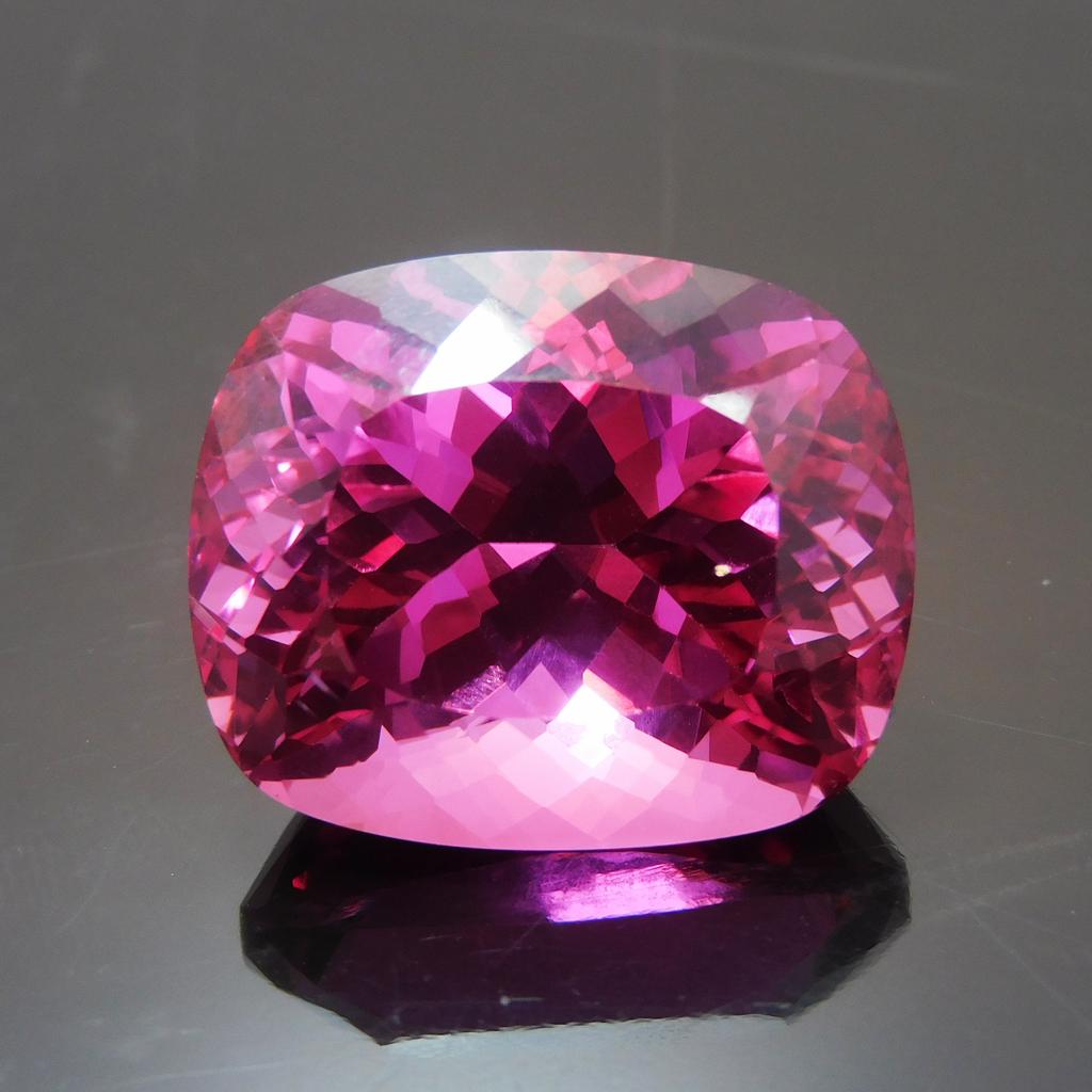 Natural Pink Sapphire Loose Gemstone 42.75 Ct Cushion Cut September Birthstone for Gem Collections