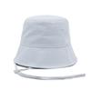 NEW ERA Bucket Hat BUCKET01 SB Cord Strap Jewelry Charm Soft Blue Cotton Unisex M/L Deep Fit Outdoor Style