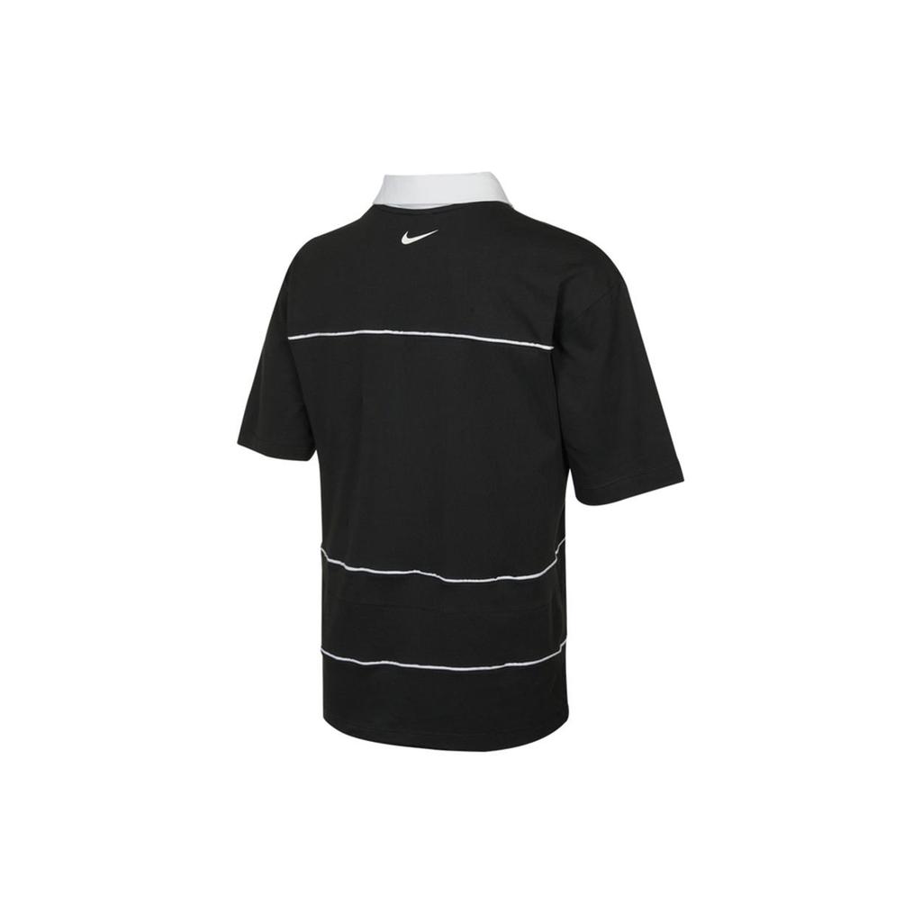 Nike Polo Shirts Men's Black Polo Collar Moderate Straight Fit DM7918-010