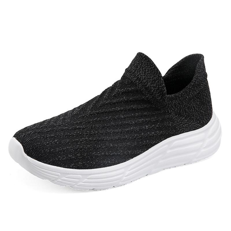 Outdoor hiking shoes summer sports fly-woven mesh shoes breathable and lightweight soft-soled travel casual socks shoes