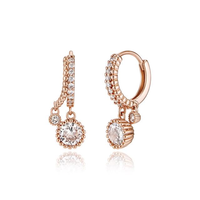 Cranne Basic Mini Cubic One-Touch Earrings C24Eb311