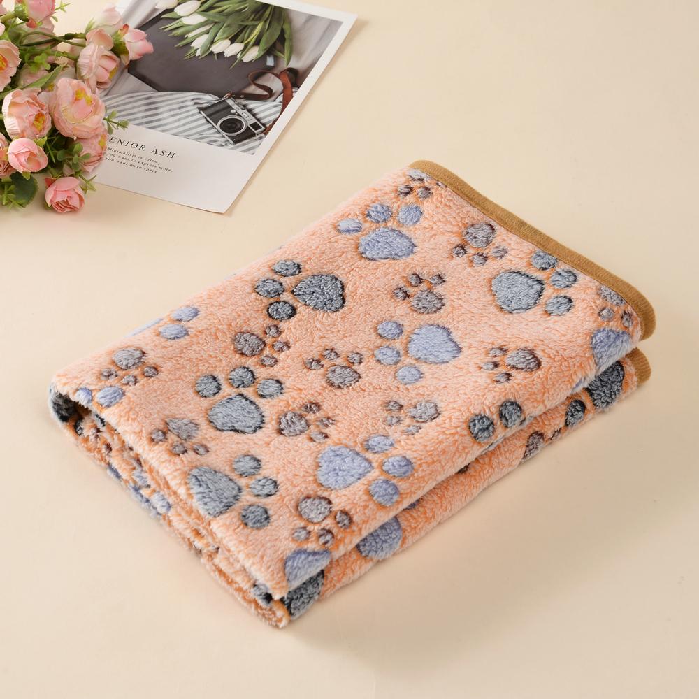 Dog Blanket For Small Large Dogs Winter Warm Cats Bed Mat Cute Cartoon Print Pet Sleeping Sheet Comfortable Puppy Kitten Cushion