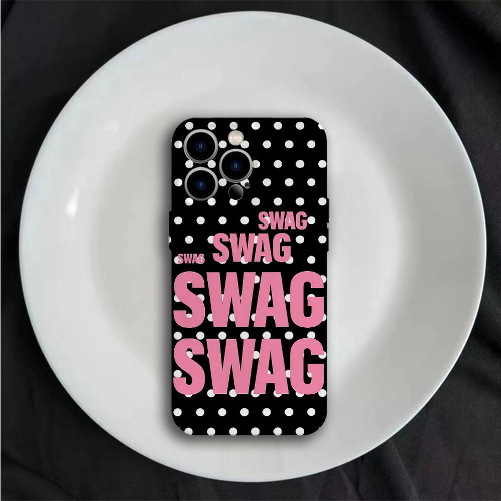 

Роскошный чехол в стиле Y2K SWAG для iPhone 17 16e 16 15 14 13 12 11 Air Pro Max XS XR XSMax Plus Глянцевая пленка Жесткая поликарбонатная крышка iPhone 17 ProMax