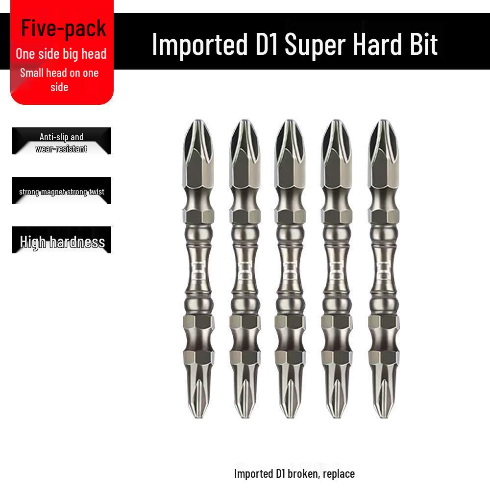High-Hardness German-Style Phillips Screwdriver Bits with Strong Magnetic Anti-Slip Ring for Electric and Air Screwdrivers