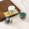 1pc Furniture Hardware Marble Furniture Handles Wardrobe Pulls Light Luxury Drawer Knobs Small Handle Copper Cabinet Door Handle