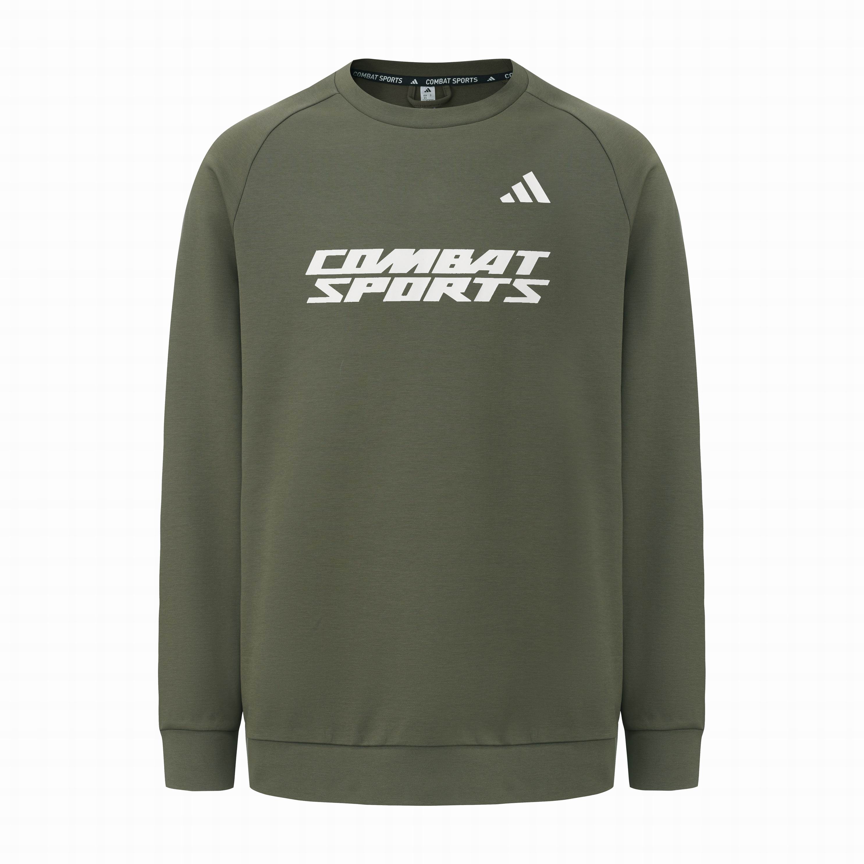 

Adidas Combat Sports Series Logo Print Round Neck Pullover Long Sleeve Sweatshirt Unisex sweatshirt Olive-Green CLCN26CS2-OSW 2XL