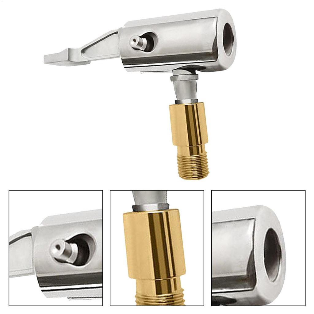 Tire Inflator Nozzle Tyre Quick Lock Connect Wheel Valve Air Compressor Tire Inflator Attachment Air Chuck Quick Connect