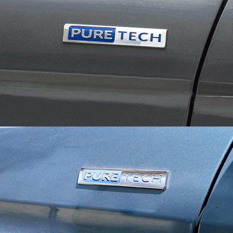 3D Premium Puretech Pure Tech Auto Kotflügel Hinten Aufkleber Emblem Badge