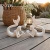 Modern Home Soft Furnishings 3D Printed Mermaid & Starfish Figurine, Exquisite Sculpture, Ocean Figurine Theme Desktop Ornament for Office Fish