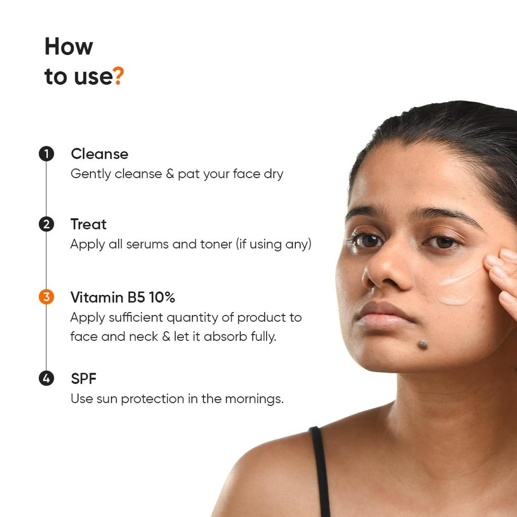Minimalist Dehydrated Skin Moisturizer 10% Vitamin B5 Oil-Free Hydration Lightweight Gel For Oily Acne-Prone Skin Damaged Barrier Repair 50g