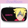 Estojo de Lápis Anime Naruto Boruto Grande Capacidade Organizador de Material Escolar de Nylon Para Adolescentes e Estudantes
