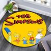 The Simpsons Poster pattern round rug,Carpet Rug for Living Room Bedroom Playroom ,Non-slip Floor Mat,Holiday Gifts and Birthday Gifts.
