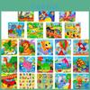 Animal-themed Wooden Puzzle Cards For Toddlers Set Of 16 Educational And Interactive Jigsaw Toys