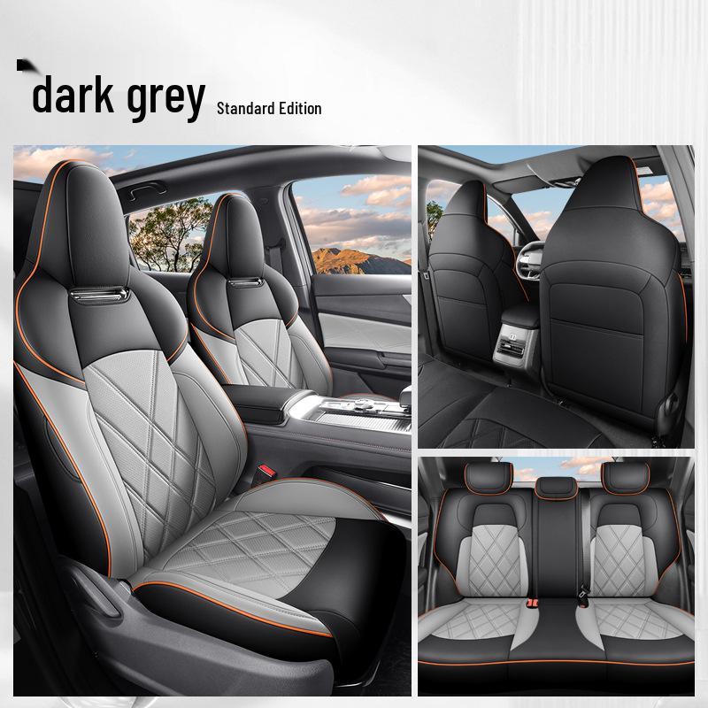 Qiyuan A05 Universal Leather Car Seat Cushion Cover - Five-Seat, All-Season
