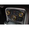 For Dodge Challenger 2015-2023 Golden Alloy Center Console AC Switch Knob Ring