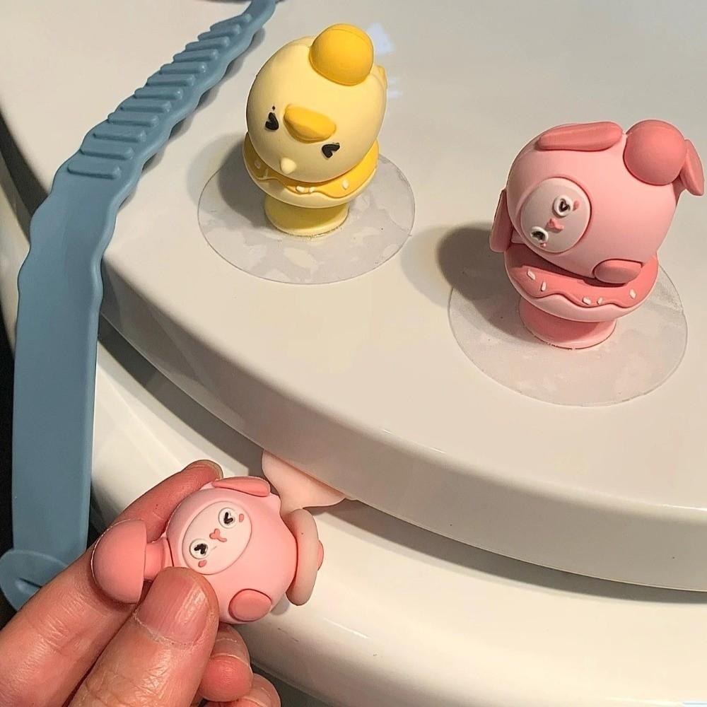 Anti-Dirty Closestool Holder Cartoon Toilet Lid Opener Portable Toilet Lifting Device  Bathroom