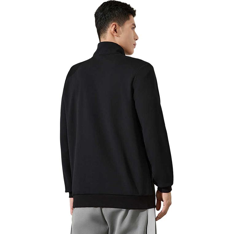 Li Ning Comfortable Versatile Stand Collar Casual Cardigan Sweatshirt Men Sweatshirt AWDA326-1