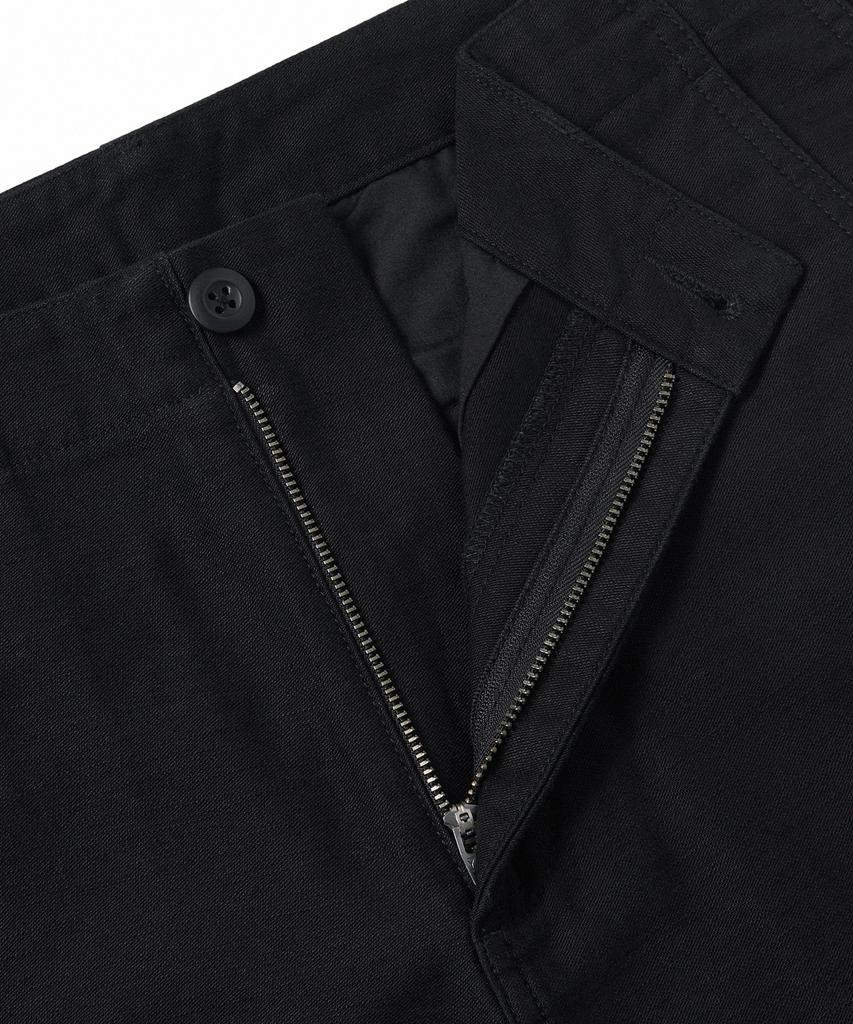 MUSINSA STANDARD Back Satin Tapered Officer Pants [Black]