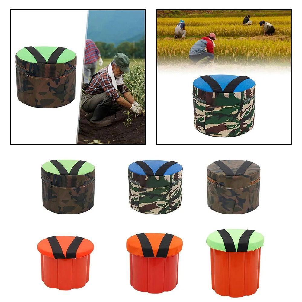 1Pcs 18/20/25cm Wearable Gardening Stool Round Fishing Chair Seat  for Outside Gardening Planting
