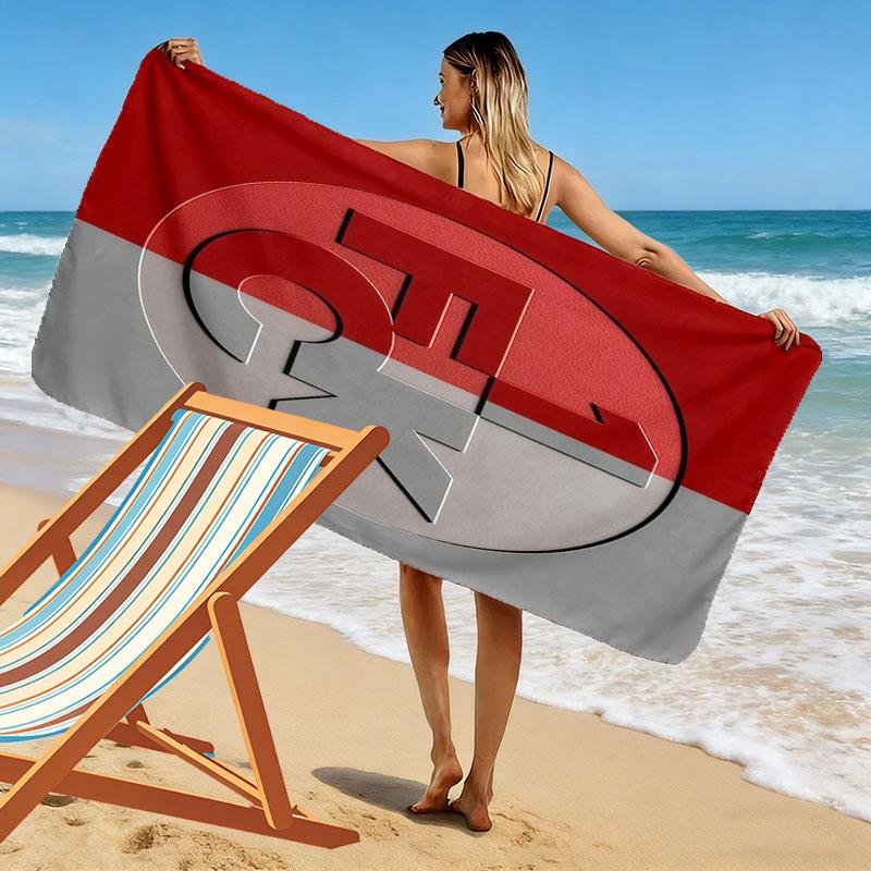Kaiserslautern logo Beach Towel, Large Soft Quick Dry Towel for Beach Camping Swimming