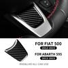 Real Hard Carbon Fiber Sticker For Fiat 500 Abarth 595 2012 2013 2014 2015 Car Interior Trim Decoration Accessories