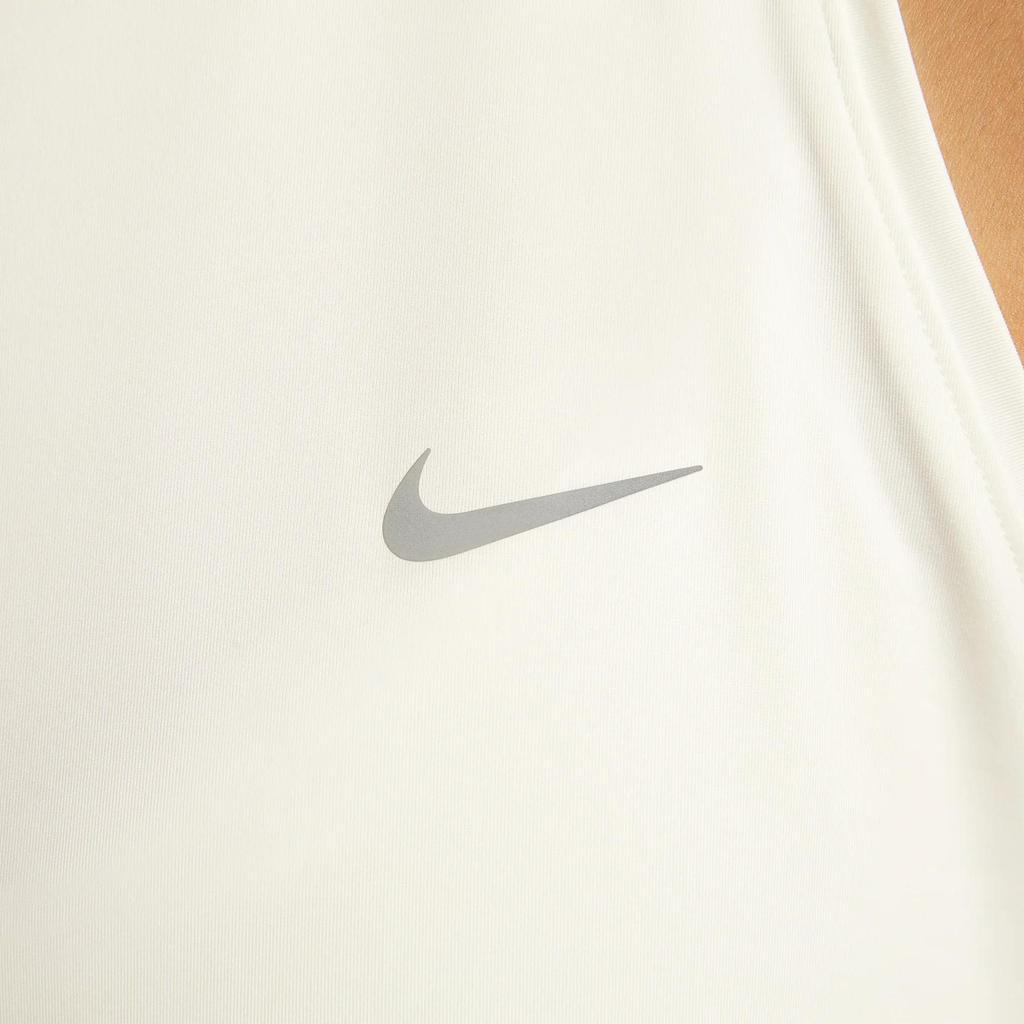 Nike Dri-Fit Swoosh Okrągły Dekolt Slim Fit Wygodna Jednolity Kolor Kamizelka Damska topy Off-White HQ0621133