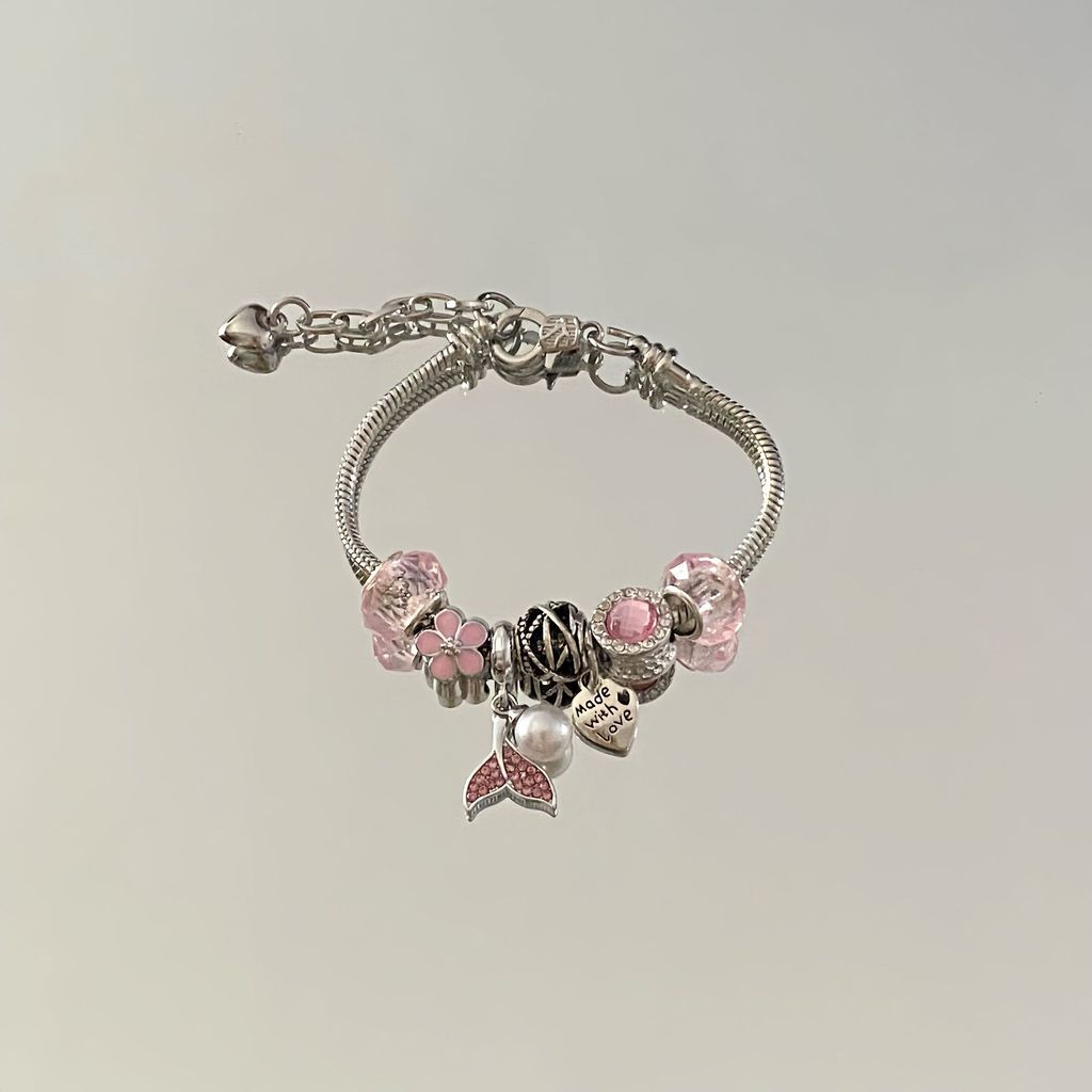 Hand Jewelry Pearl Fish Tail Dreamcatcher Beaded Bracelet For Women And Men