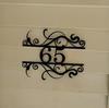 Personalized Durable Metal Address Sign: Name & Number Outdoor Wall Art