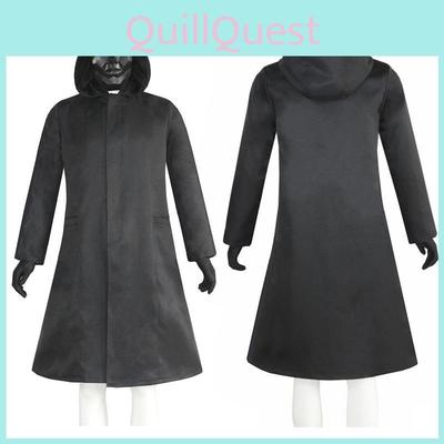 Squid Game Boss Front Man Costume Suit Black Jacket Coat Outfit For Halloween