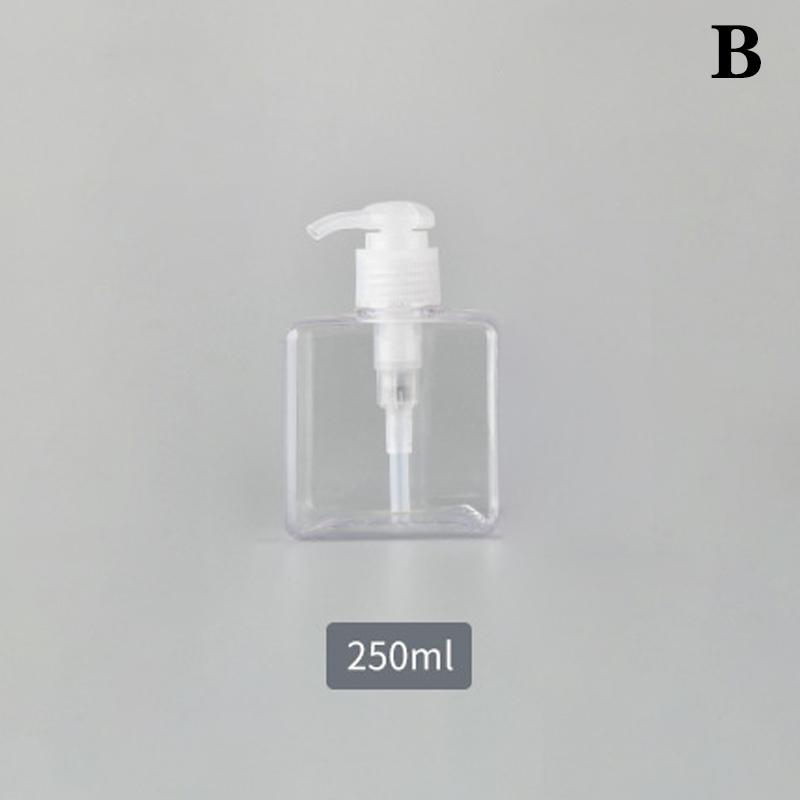 Wkład kwadratowy szampon żel pod prysznic puste butelki z pompką szampon odżywka do mycia ciała dozownik do łazienki hotelowej